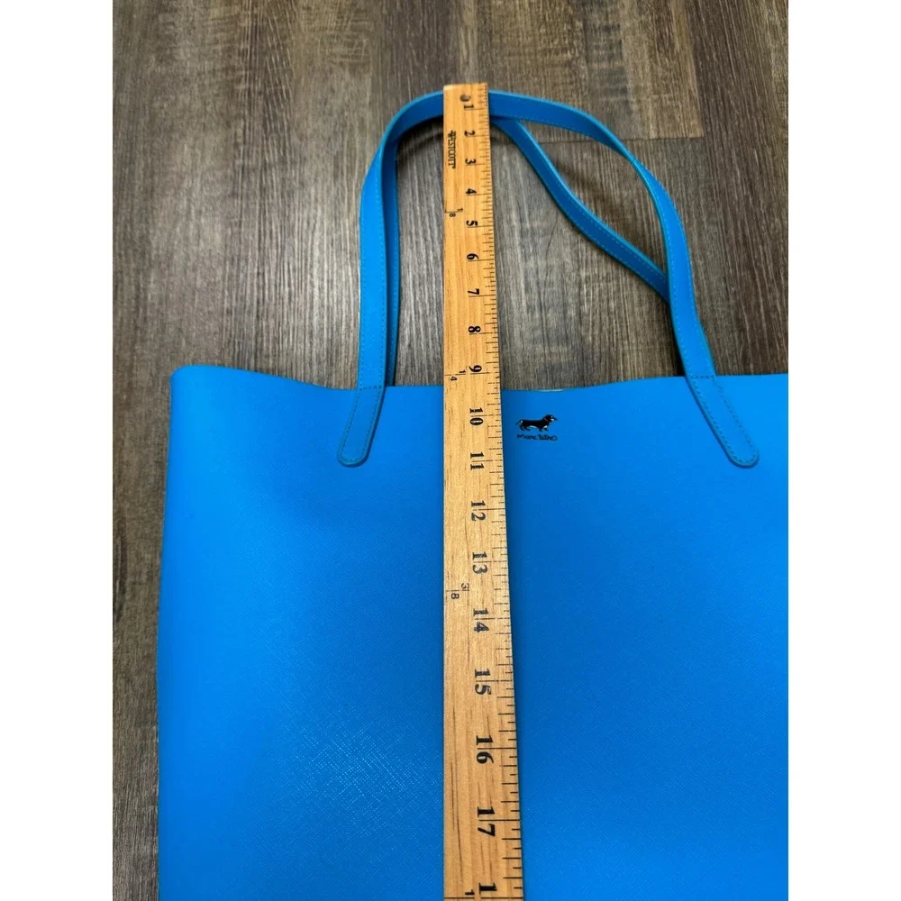 Marc Tetro Blue Dog Print Tote Bag and Matching Cosmetic‎ Pouch Set Please Read